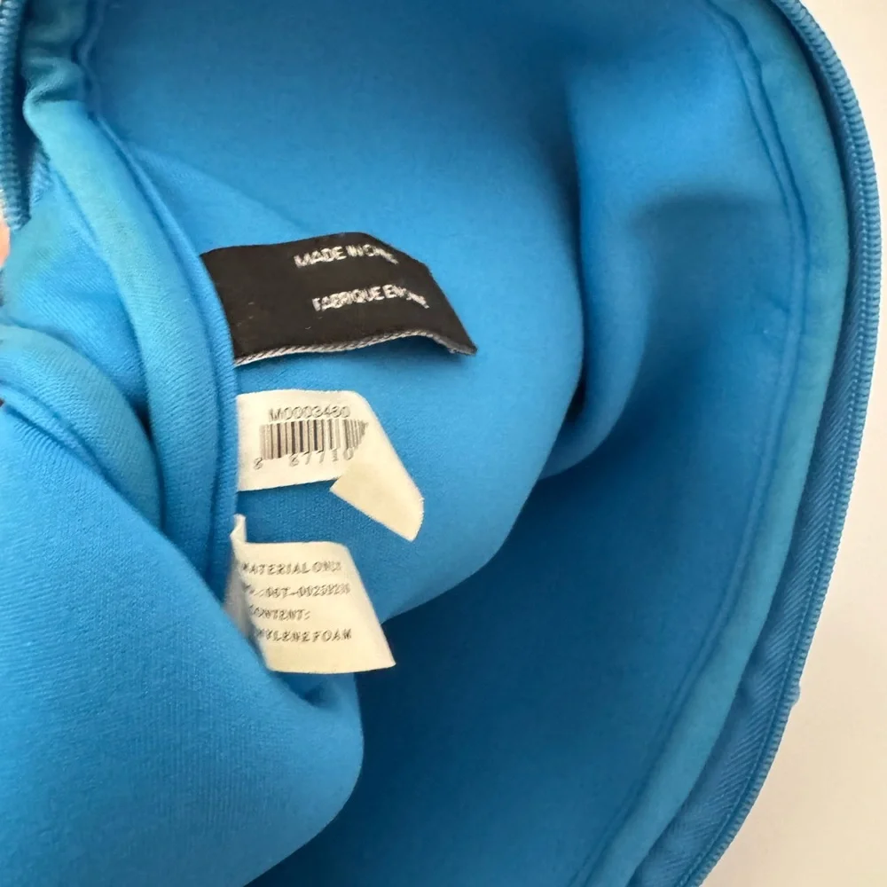 Marc by Marc Jacobs Embossed Blue Neoprene Laptop Bag Crossbody